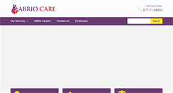 Desktop Screenshot of abriocare.com
